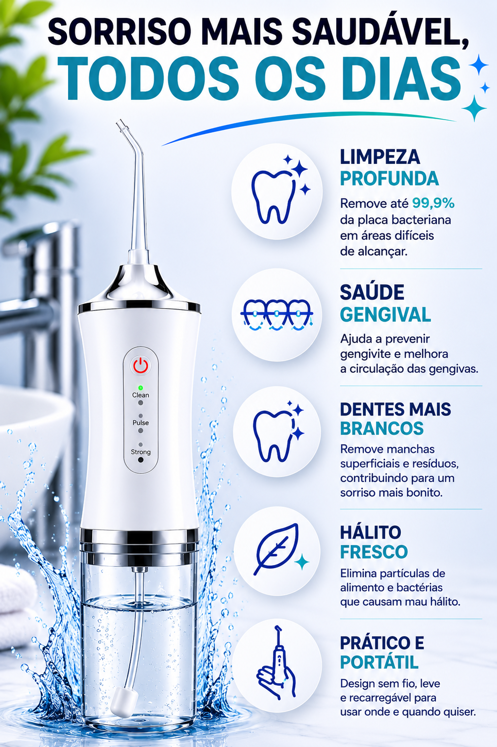 [HOY:33% OFF+ ENVÍO GRATIS] Elimina residuos donde el cepillo no alcanza